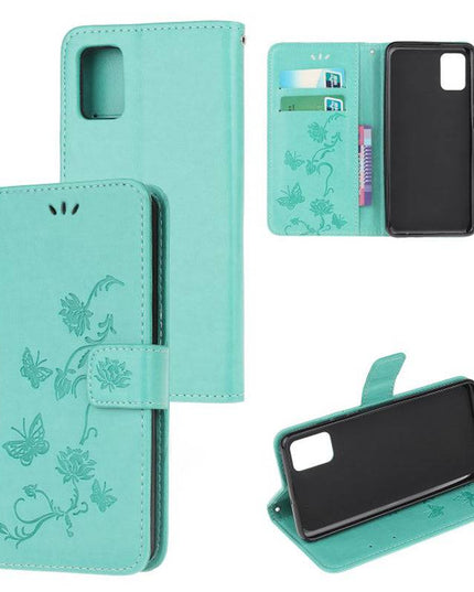 Imprint Butterfly Flower Leather Mobile Phone Case for iPhone - Libiyi