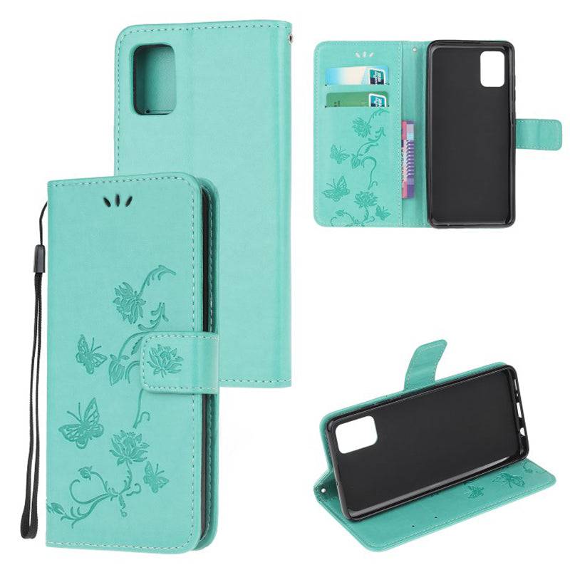 Imprint Butterfly Flower Leather Mobile Phone Case for Samsung S20 ultra - Libiyi