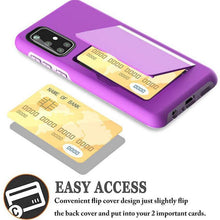 Load image into Gallery viewer, Armor Protective Card Holder Case for Samsung A Series With 2-Pack Screen Protectors - Libiyi