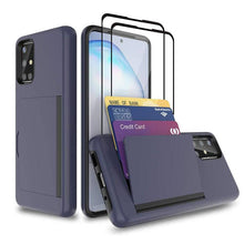 Load image into Gallery viewer, Armor Protective Card Holder Case for Samsung A Series With 2-Pack Screen Protectors - Libiyi