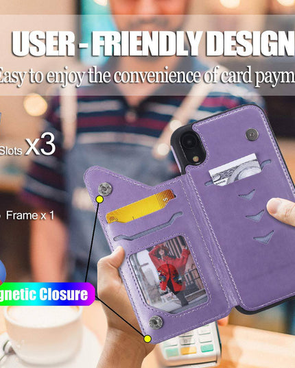 New Luxury Embossing Wallet Cover For iPhone X/Xs-Fast Delivery - Libiyi