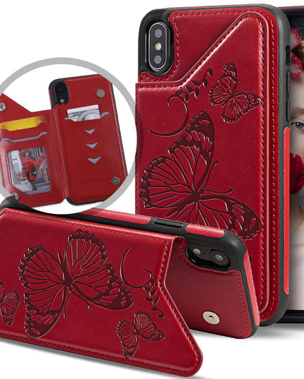 New Luxury Embossing Wallet Cover For iPhone X/Xs-Fast Delivery - Libiyi