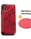 Red / For iPhone X/XS / With Wireless Charger
