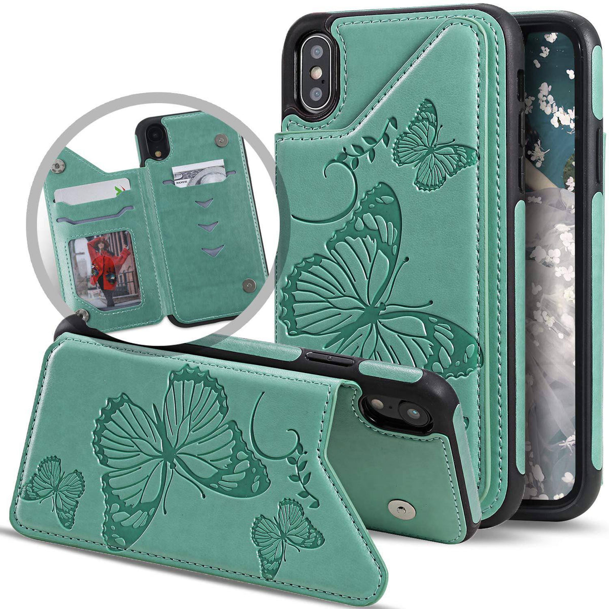 New Luxury Embossing Wallet Cover For iPhone Xs Max-Fast Delivery - Libiyi