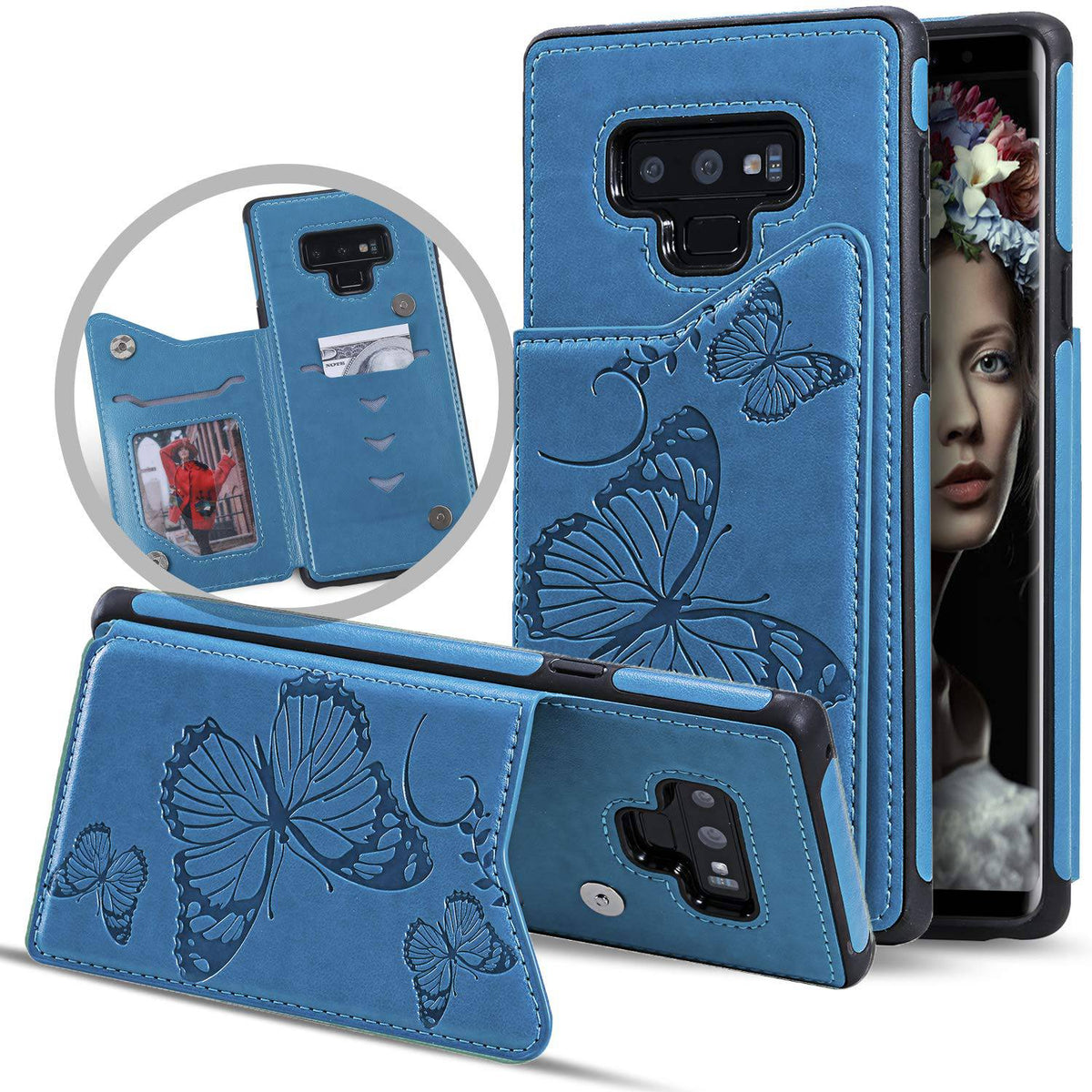 New Luxury Embossing Wallet Cover For SAMSUNG Note 9-Fast Delivery - Libiyi