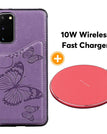 Violet / Pour Samsung S20 + / Étui + chargeur sans fil