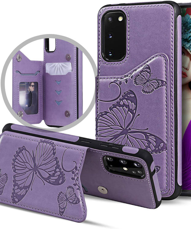 New Luxury Embossing Wallet Cover For SAMSUNG S20-Fast Delivery - Libiyi