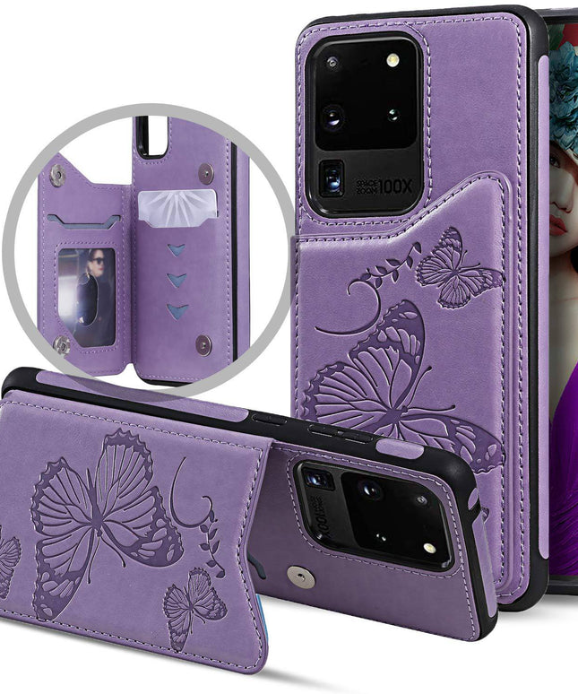 New Luxury Embossing Wallet Cover For SAMSUNG S20 Ultra-Fast Delivery - Libiyi