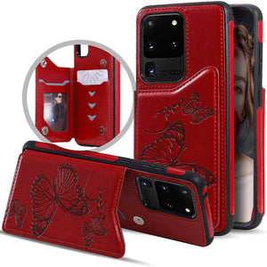 New Luxury Embossing Wallet Cover For SAMSUNG S20 Ultra-Fast Delivery - Libiyi