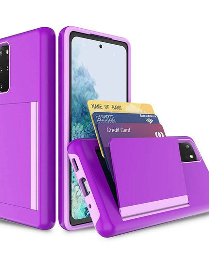 Armor Protective Card Holder Case for Samsung S20 Plus With 2-Pack Screen Protectors - Libiyi