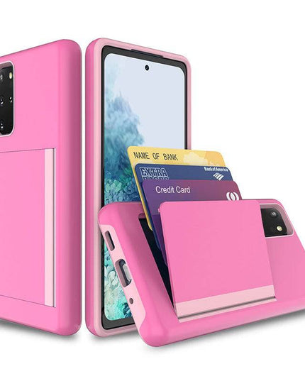 Armor Protective Card Holder Case for Samsung S20 Plus With 2-Pack Screen Protectors - Libiyi