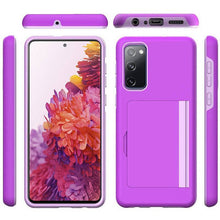 Load image into Gallery viewer, Armor Protective Card Holder Case for Samsung S20 FE With 2-Pack Screen Protectors - Libiyi