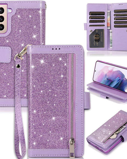 Bling Wallet Leather Case for Samsung S21 - Keilini