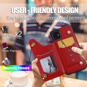 New Luxury Embossing Wallet Cover For iPhone 11 Pro-Fast Delivery - Libiyi