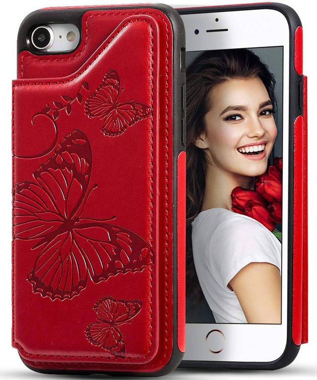 New Luxury Embossing Wallet Cover For iPhone 6/6S-Fast Delivery - Libiyi