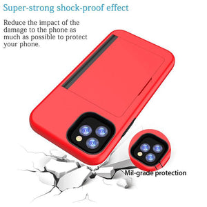 Armor Protective Card Holder Case for iPhone - Libiyi