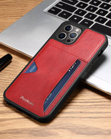 Ultra-thin leather card slot iPhone case - Libiyi