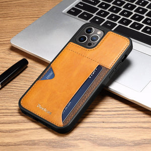 Ultra-thin leather card slot iPhone case - Libiyi
