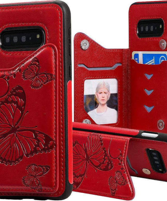 New Luxury Embossing Wallet Cover For SAMSUNG S10-Fast Delivery - Libiyi