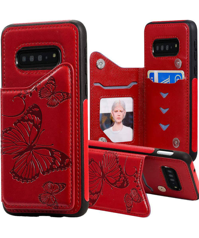 New Luxury Embossing Wallet Cover For SAMSUNG S10-Fast Delivery - Libiyi
