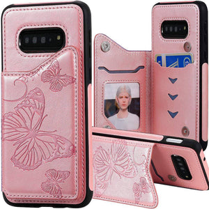 New Luxury Embossing Wallet Cover For SAMSUNG S10-Fast Delivery - Libiyi