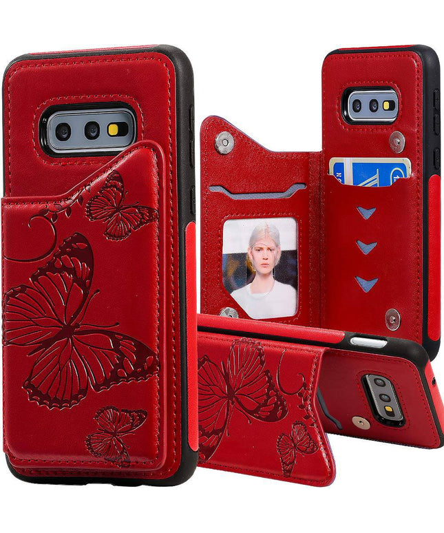 New Luxury Embossing Wallet Cover For SAMSUNG S10e-Fast Delivery - Libiyi