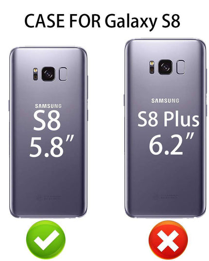 New Luxury Embossing Wallet Cover For SAMSUNG  S8-Fast Delivery - Libiyi