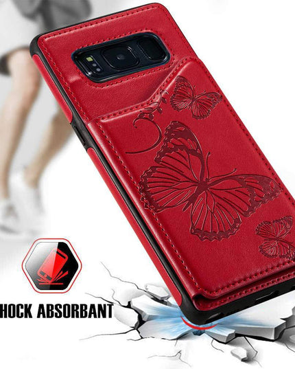 New Luxury Embossing Wallet Cover For SAMSUNG  S8-Fast Delivery - Libiyi