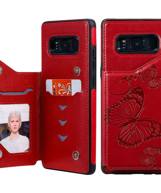 New Luxury Embossing Wallet Cover For SAMSUNG  S8 Plus-Fast Delivery - Libiyi