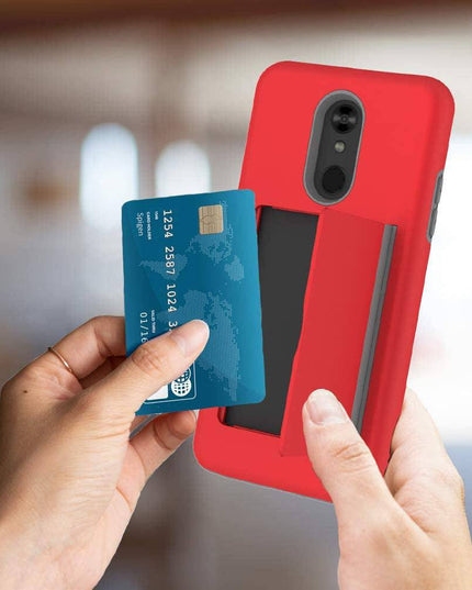 Armor Protective Card Holder Case for LG Stylo 5 - Libiyi