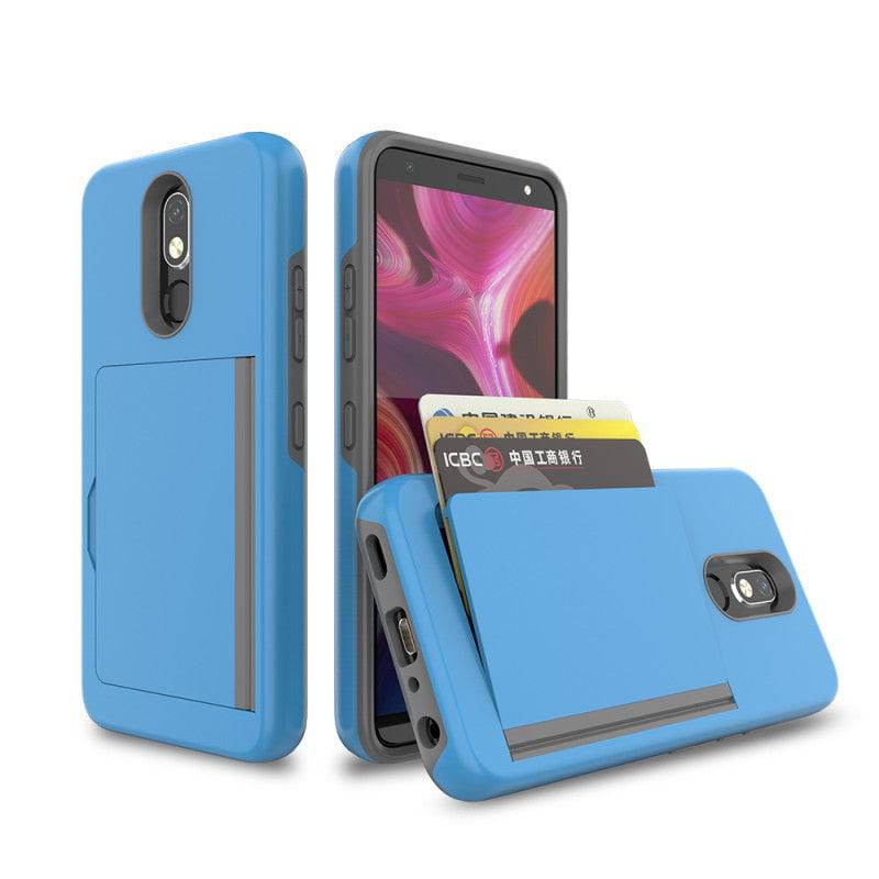 Armor Protective Card Holder Case for LG Stylo 5 - Libiyi