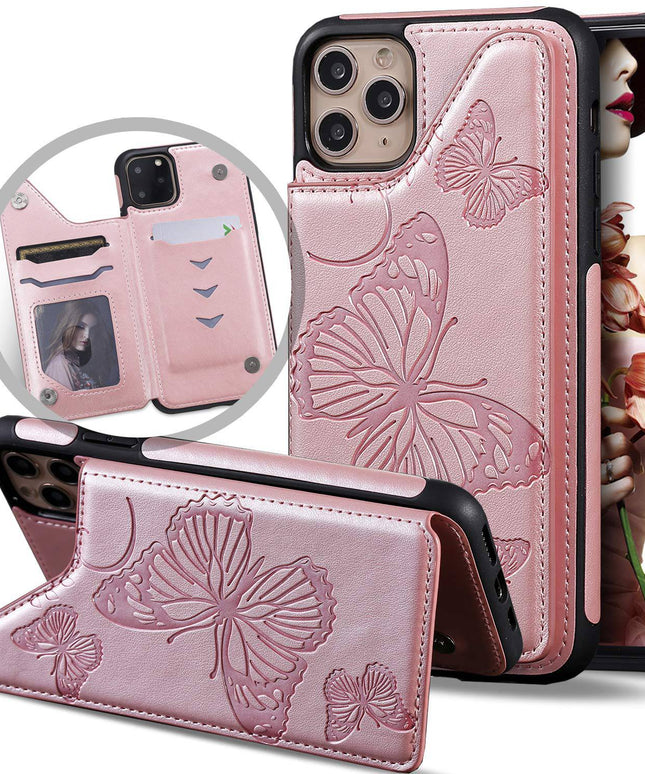 New Luxury Embossing Wallet Cover For iPhone 11Pro Max-Fast Delivery - Libiyi