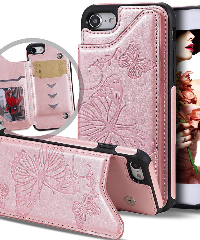 New Luxury Embossing Wallet Cover For iPhone 6 Plus/6s Plus-Fast Delivery - Libiyi