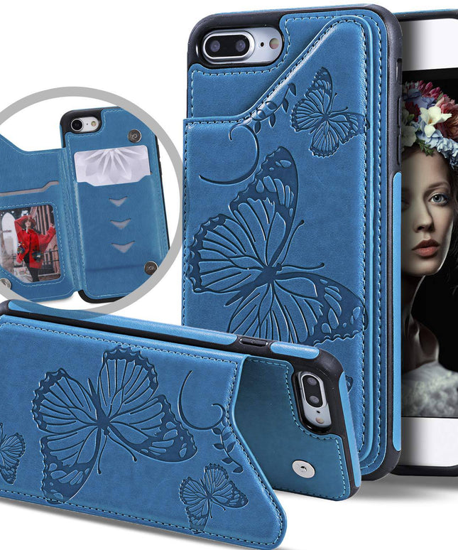 New Luxury Embossing Wallet Cover For iPhone 7Plus&8Plus-Fast Delivery - Libiyi