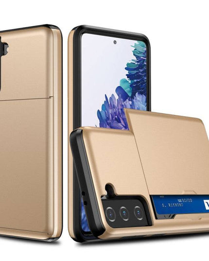 Rigide Flashy Porte-cartes Case For Samsung Galaxy S21(5G) - Libiyi