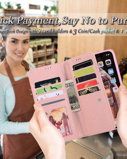 Bling Wallet Case with Wrist Strap for iPhone 12 Series - Libiyi