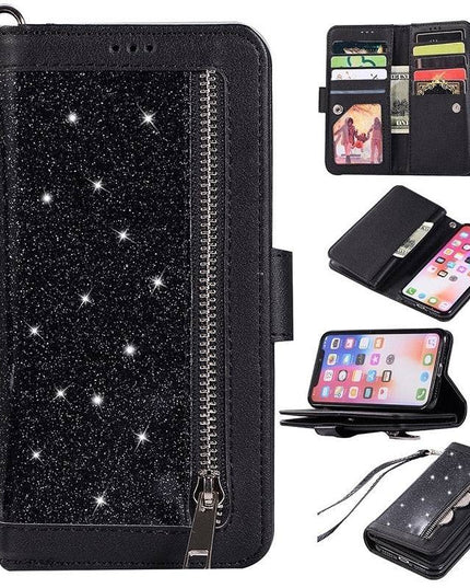 Bling Wallet Case with Wrist Strap for iPhone 12 Series - Libiyi