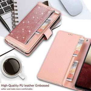 Bling Wallet Case with Wrist Strap for iPhone 13 Series - Libiyi