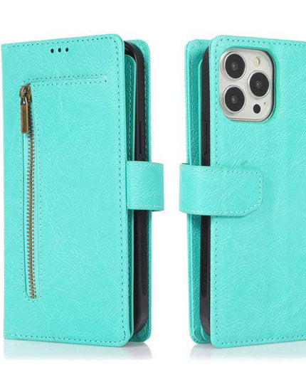 Detachable Flip Folio Zipper Purse Phone Case for iPhone - Libiyi