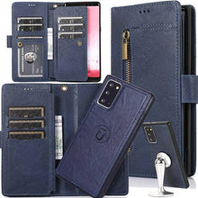 Laden Sie das Bild in den Galerie-Viewer, Detachable Flip Folio Zipper Purse Phone Case for Samsung Note 20 Series - Libiyi