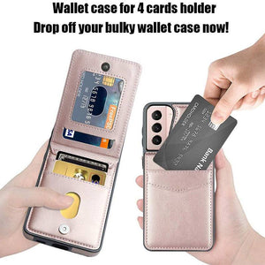 Dual Layer Lightweight Leather Wallet Case for Samsung Galaxy S21 - Libiyi