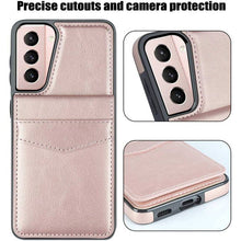 Laden Sie das Bild in den Galerie-Viewer, Dual Layer Lightweight Leather Wallet Case for Samsung Galaxy S21 - Libiyi