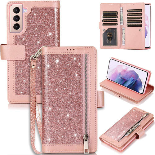 Bling Wallet Leather Case for Samsung S21 - Libiyi