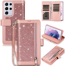 Load image into Gallery viewer, Bling Wallet Leather Case for Samsung S21 Ultra - Libiyi