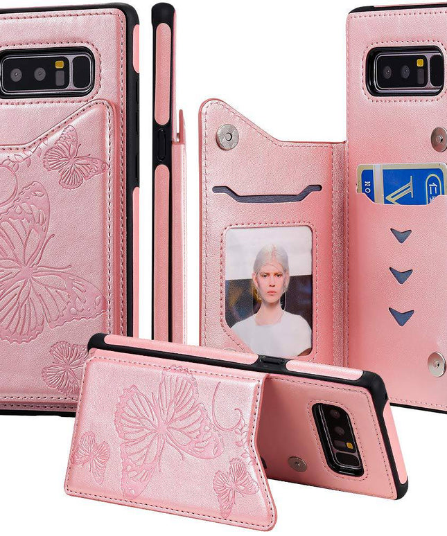 New Luxury Embossing Wallet Cover For SAMSUNG Note 8-Fast Delivery - Libiyi
