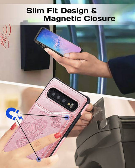 New Luxury Embossing Wallet Cover For SAMSUNG S10 Plus - Libiyi