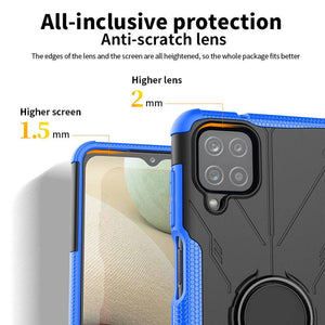 Robot 3 in 1 Heavy Duty Defender Case For Samsung A12 - Libiyi