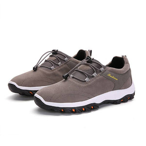 Sursell Brown Men Synthetic Suede Non Slip Outdoor Casual Hiking Shoes - Keilini
