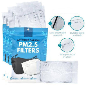 Activated Carbon Filters PM2.5 - 5 layers - 10 pcs - Libiyi
