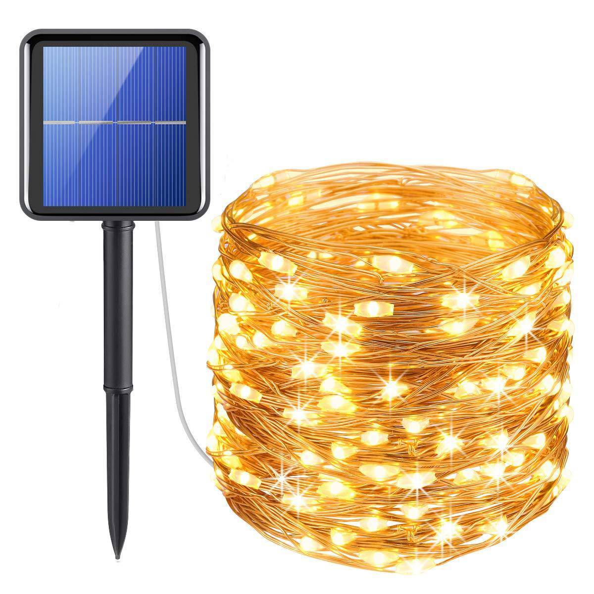 8 Modes Solar Decorative String Lights for Outdoor, Wedding, Homes, Party, Halloween - Libiyi